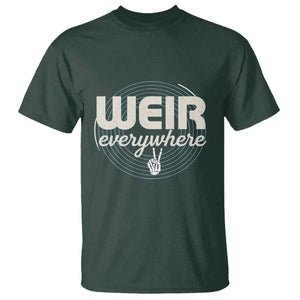 Weir Everywhere Retro Tribute T Shirt Psychedelic Peace and Music Culture TS02 Dark Forest Green Print Your Wear