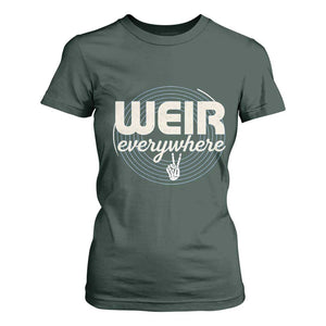 Weir Everywhere Retro Tribute T Shirt For Women Psychedelic Peace and Music Culture TS02 Dark Forest Green Print Your Wear