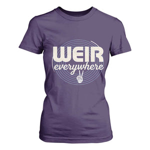 Weir Everywhere Retro Tribute T Shirt For Women Psychedelic Peace and Music Culture TS02 Purple Print Your Wear