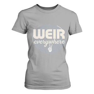 Weir Everywhere Retro Tribute T Shirt For Women Psychedelic Peace and Music Culture TS02 Sport Gray Print Your Wear