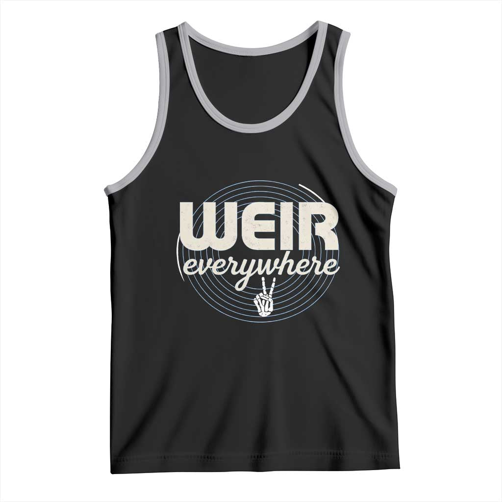 Weir Everywhere Retro Tribute Tank Top Psychedelic Peace and Music Culture TS02 Black Athletic Heather Print Your Wear