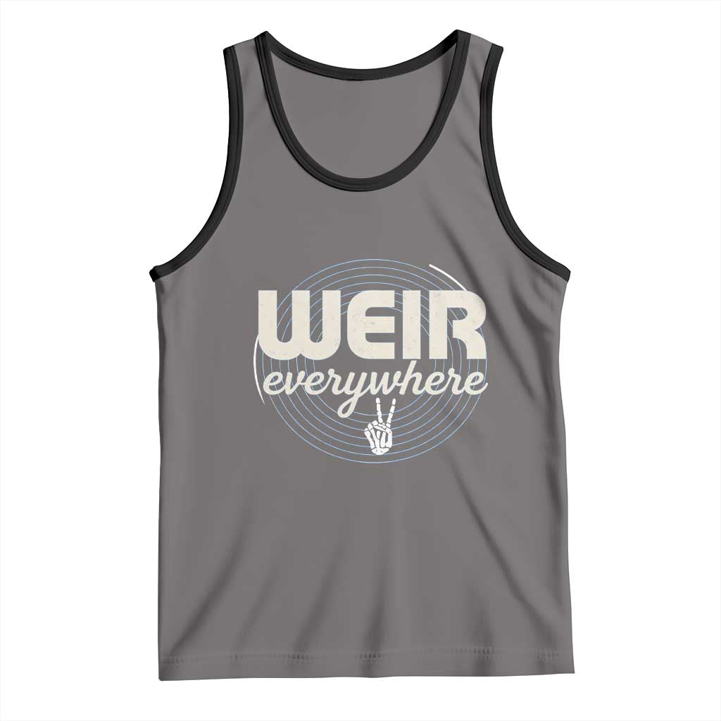 Weir Everywhere Retro Tribute Tank Top Psychedelic Peace and Music Culture TS02 Deep Heather Black Print Your Wear