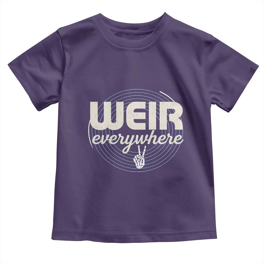 Weir Everywhere Retro Tribute Toddler T Shirt Psychedelic Peace and Music Culture TS02 Purple Print Your Wear