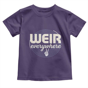 Weir Everywhere Retro Tribute Toddler T Shirt Psychedelic Peace and Music Culture TS02 Purple Print Your Wear