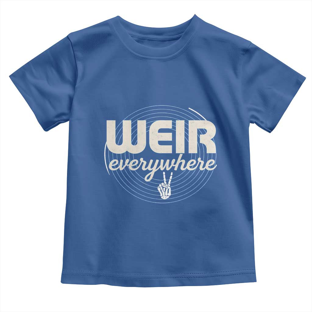 Weir Everywhere Retro Tribute Toddler T Shirt Psychedelic Peace and Music Culture TS02 Royal Blue Print Your Wear