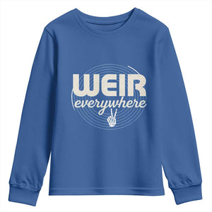 Weir Everywhere Retro Tribute Youth Sweatshirt Psychedelic Peace and Music Culture TS02 Royal Blue Print Your Wear