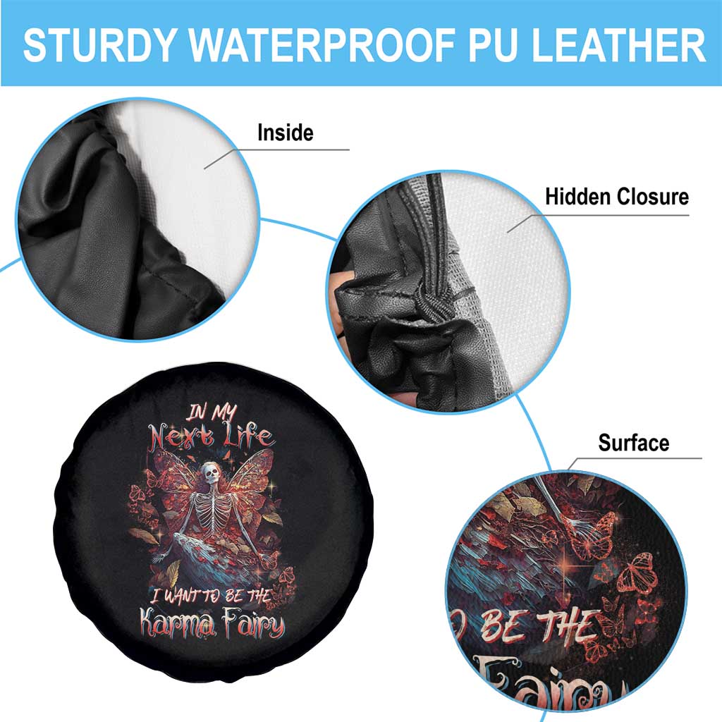 Fairy Skeleton Spare Tire Cover In My Next Life I Want To Be The Karma Fairy Butterfly TS02 Print Your Wear