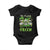 Irish Sugar Skull Baby Onesie In March We Wear Green Celebrate St Patrick's Day TS02 Black Print Your Wear