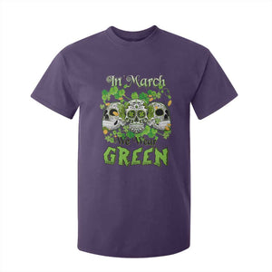 Irish Sugar Skull T Shirt For Kid In March We Wear Green Celebrate St Patrick's Day TS02 Purple Print Your Wear