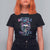 Skull Mom T Shirt For Women Anti Social Muscle Mommy Club Tie Dye Messy Bun Mama TS02 Black Printyourwear
