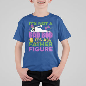 Funny Mardi Gras Dad T Shirt For Kid It's Not A Dad Bod It's A Father Figure TS02 Royal Blue Printyourwear