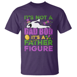 Funny Mardi Gras Dad T Shirt It's Not A Dad Bod It's A Father Figure TS02 Purple Printyourwear
