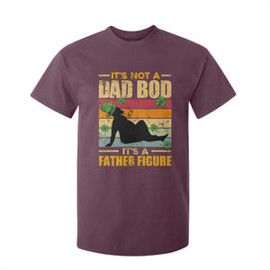 Funny Daddy St Patricks Day T Shirt For Kid It's Not A Dad Bod It's A Father Figure TS02 Maroon Print Your Wear