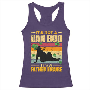 Funny Daddy St Patricks Day Racerback Tank Top It's Not A Dad Bod It's A Father Figure TS02 Purple Print Your Wear