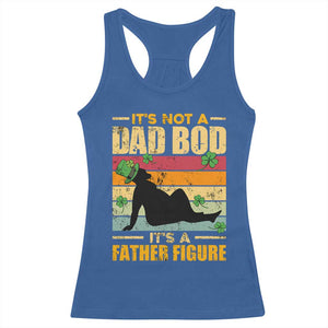 Funny Daddy St Patricks Day Racerback Tank Top It's Not A Dad Bod It's A Father Figure TS02 Royal Blue Print Your Wear
