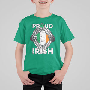 Proud Irish St. Patricks Day T Shirt For Kid Half American Half Ireland Flag TS02 Irish Green Printyourwear