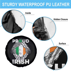 Proud Irish St Patricks Day Spare Tire Cover Half American Half Ireland Flag TS02 Print Your Wear