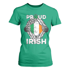 Proud Irish St Patricks Day T Shirt For Women Half American Half Ireland Flag TS02 Irish Green Print Your Wear