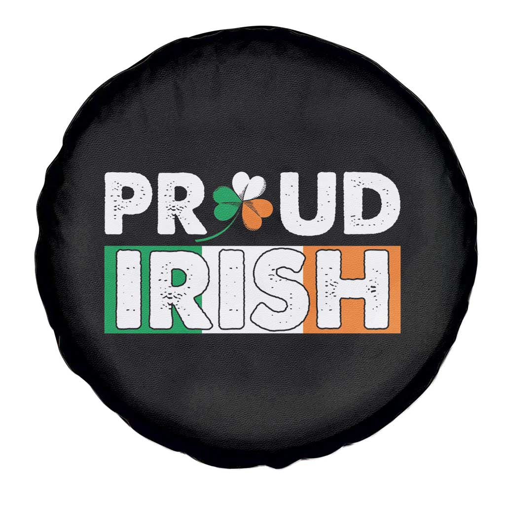 Proud Irish St Patricks Day Spare Tire Cover Shamrock Lucky Charm Ireland Flag TS02 Print Your Wear