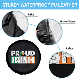 Proud Irish St Patricks Day Spare Tire Cover Shamrock Lucky Charm Ireland Flag TS02 Print Your Wear