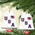 USA Flag Hockey Ceramic Ornament Patriotic Ice Hockey Team Fan Vintage Throwback TS02 Print Your Wear
