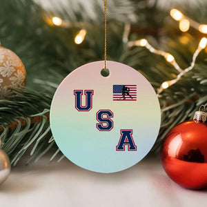 USA Flag Hockey Ceramic Ornament Patriotic Ice Hockey Team Fan Vintage Throwback TS02 1pc Pastel Print Your Wear