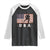 USA Flag Hockey Raglan Shirt Patriotic Ice Hockey Player Retro Vintage TS02 Black White Print Your Wear