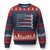 USA Flag Hockey Ugly Christmas Sweater Patriotic Hockey Stick American Flags TS02 Navy Red Print Your Wear