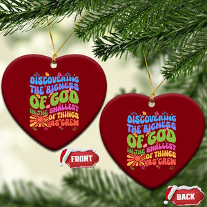 VBS 2025 Ceramic Ornament Discovering The Bigness Of God In The Smallest Of Things Retro Groovy TS02 Print Your Wear