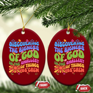 VBS 2025 Ceramic Ornament Discovering The Bigness Of God In The Smallest Of Things Retro Groovy TS02 Print Your Wear