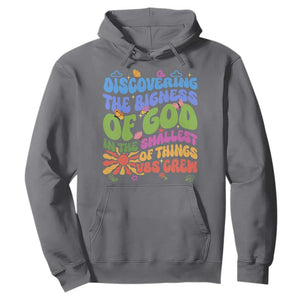 VBS 2025 Hoodie Discovering The Bigness Of God In The Smallest Of Things Retro Groovy TS02 Charcoal Print Your Wear