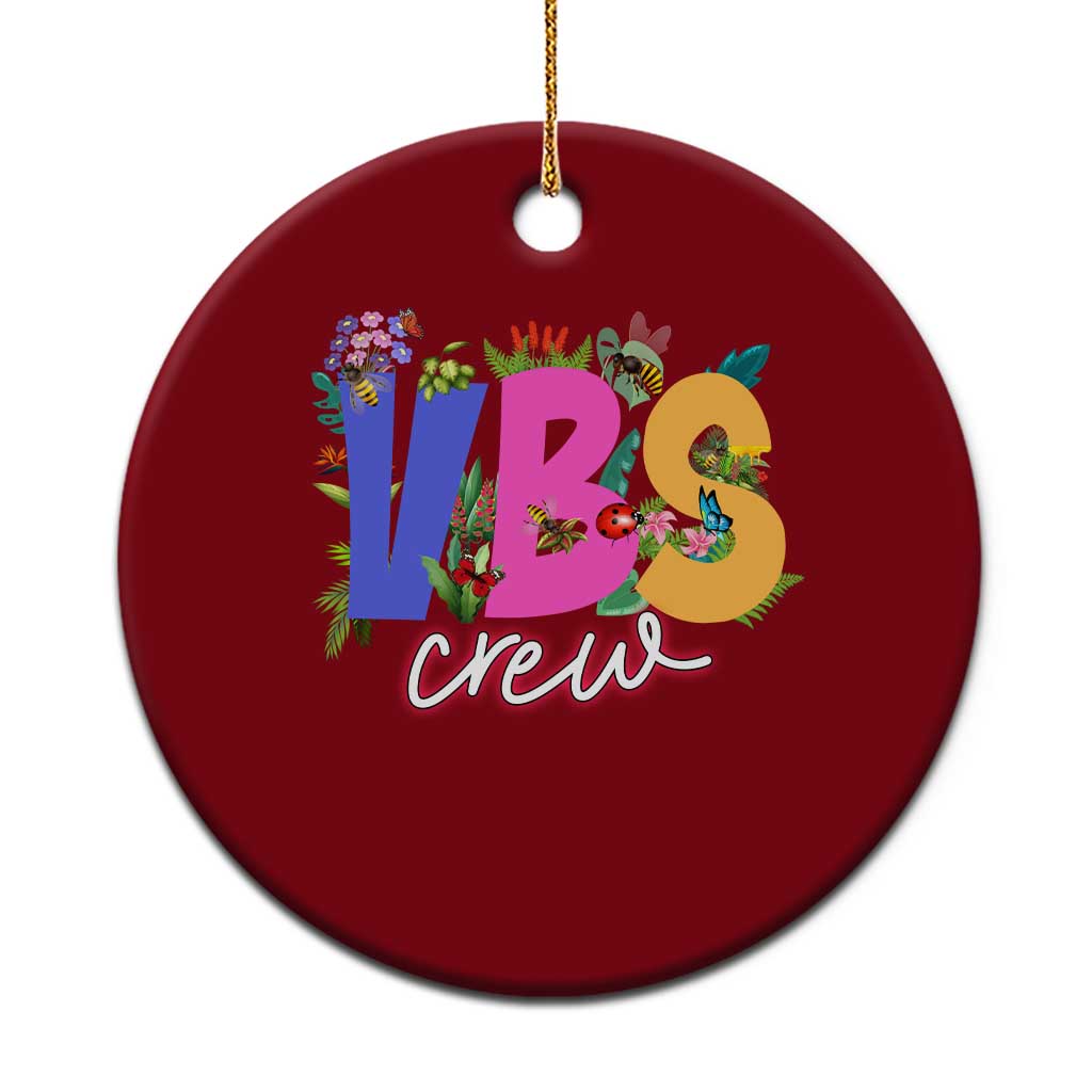 VBS Crew 2025 Ceramic Ornament Magninfied Vacation Bible School Adventure TS02 1pc Red Print Your Wear