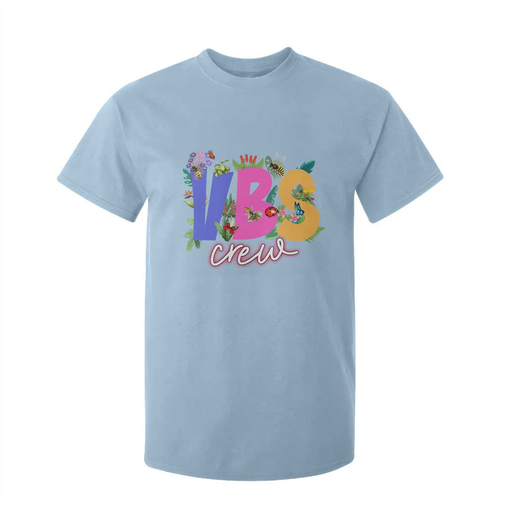 VBS Crew 2025 T Shirt For Kid Magninfied Vacation Bible School Adventure TS02 Light Blue Print Your Wear