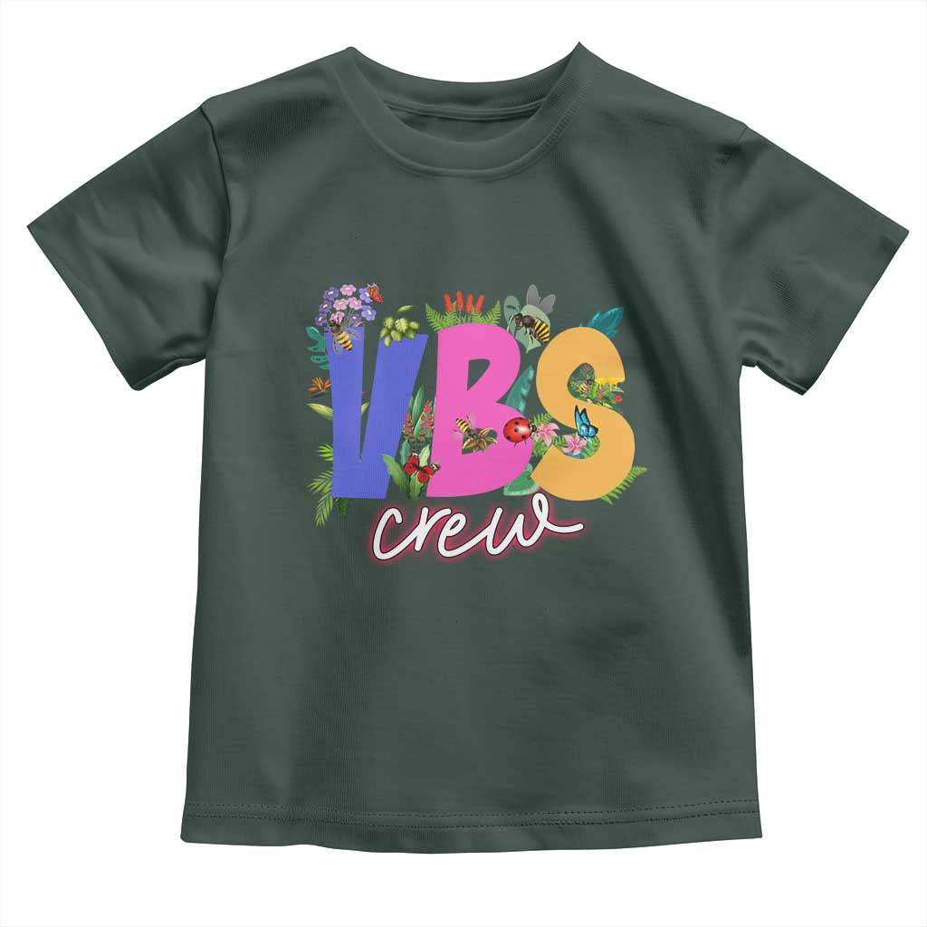 VBS Crew 2025 Toddler T Shirt Magninfied Vacation Bible School Adventure TS02 Dark Forest Green Print Your Wear