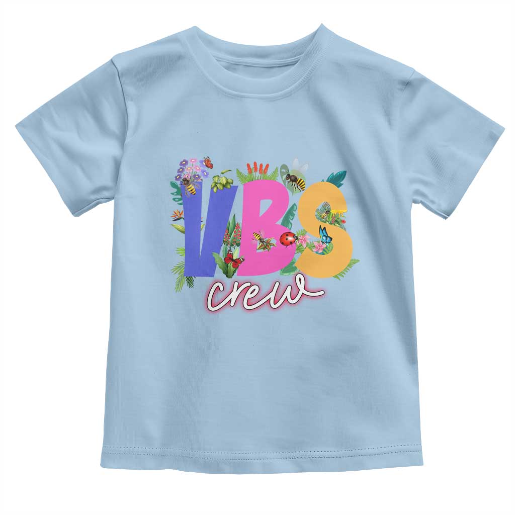 VBS Crew 2025 Toddler T Shirt Magninfied Vacation Bible School Adventure TS02 Light Blue Print Your Wear