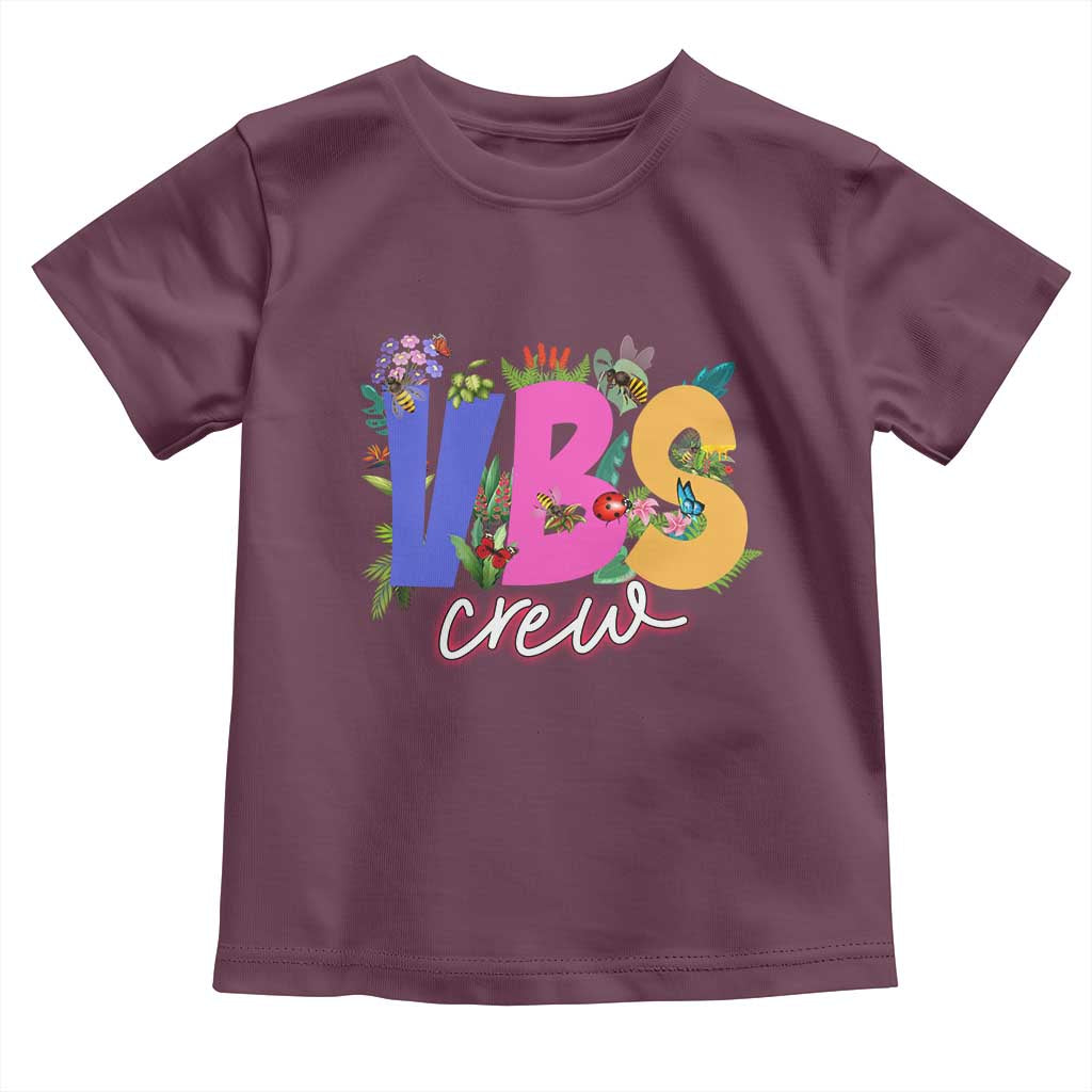 VBS Crew 2025 Toddler T Shirt Magninfied Vacation Bible School Adventure TS02 Maroon Print Your Wear
