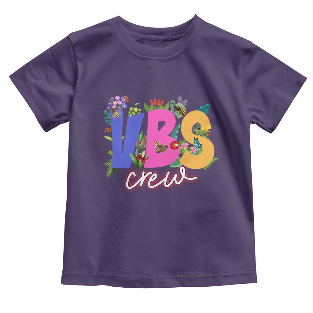 VBS Crew 2025 Toddler T Shirt Magninfied Vacation Bible School Adventure TS02 Purple Print Your Wear