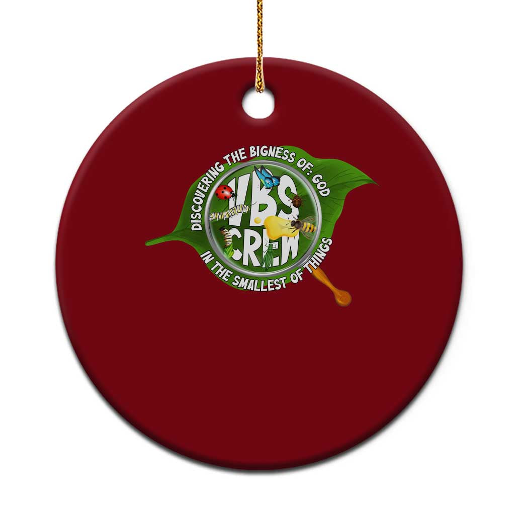 VBS Crew 2025 Ceramic Ornament Magnified Discovering The Bigness Of God In The Smallest Of Things TS02 1pc Red Print Your Wear
