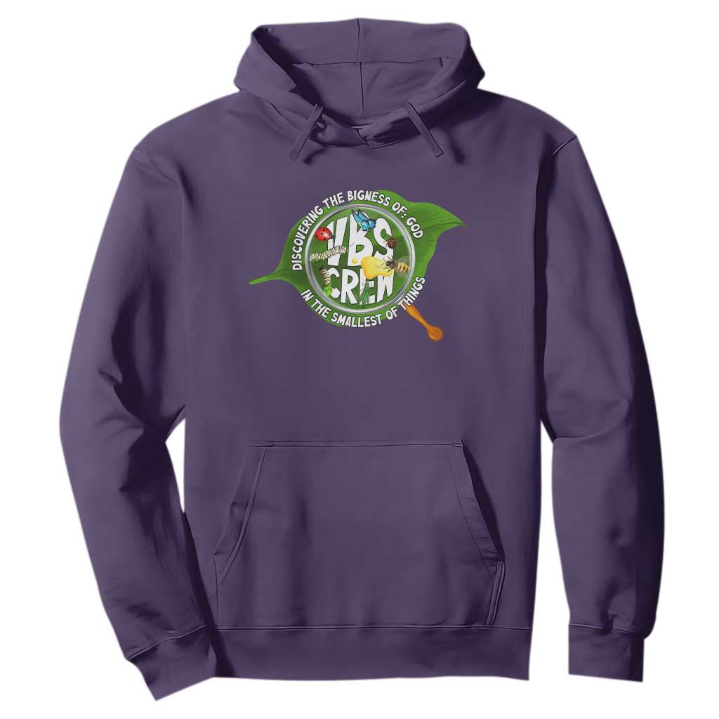 VBS Crew 2025 Hoodie Magnified Discovering The Bigness Of God In The Smallest Of Things TS02 Purple Print Your Wear