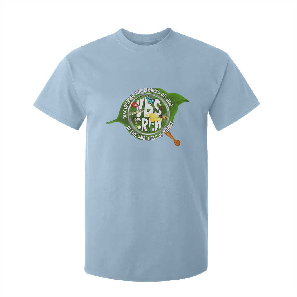 VBS Crew 2025 T Shirt For Kid Magnified Discovering The Bigness Of God In The Smallest Of Things TS02 Light Blue Print Your Wear
