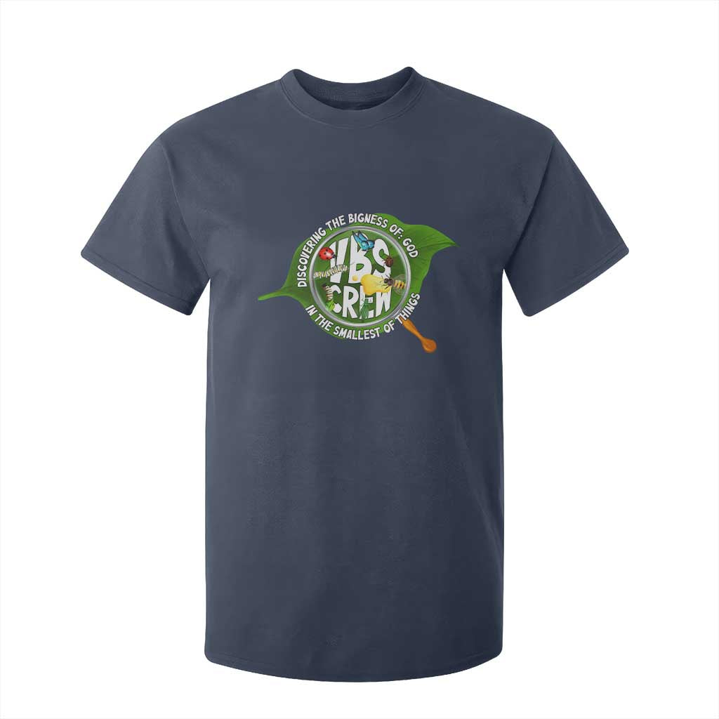 VBS Crew 2025 T Shirt For Kid Magnified Discovering The Bigness Of God In The Smallest Of Things TS02 Navy Print Your Wear