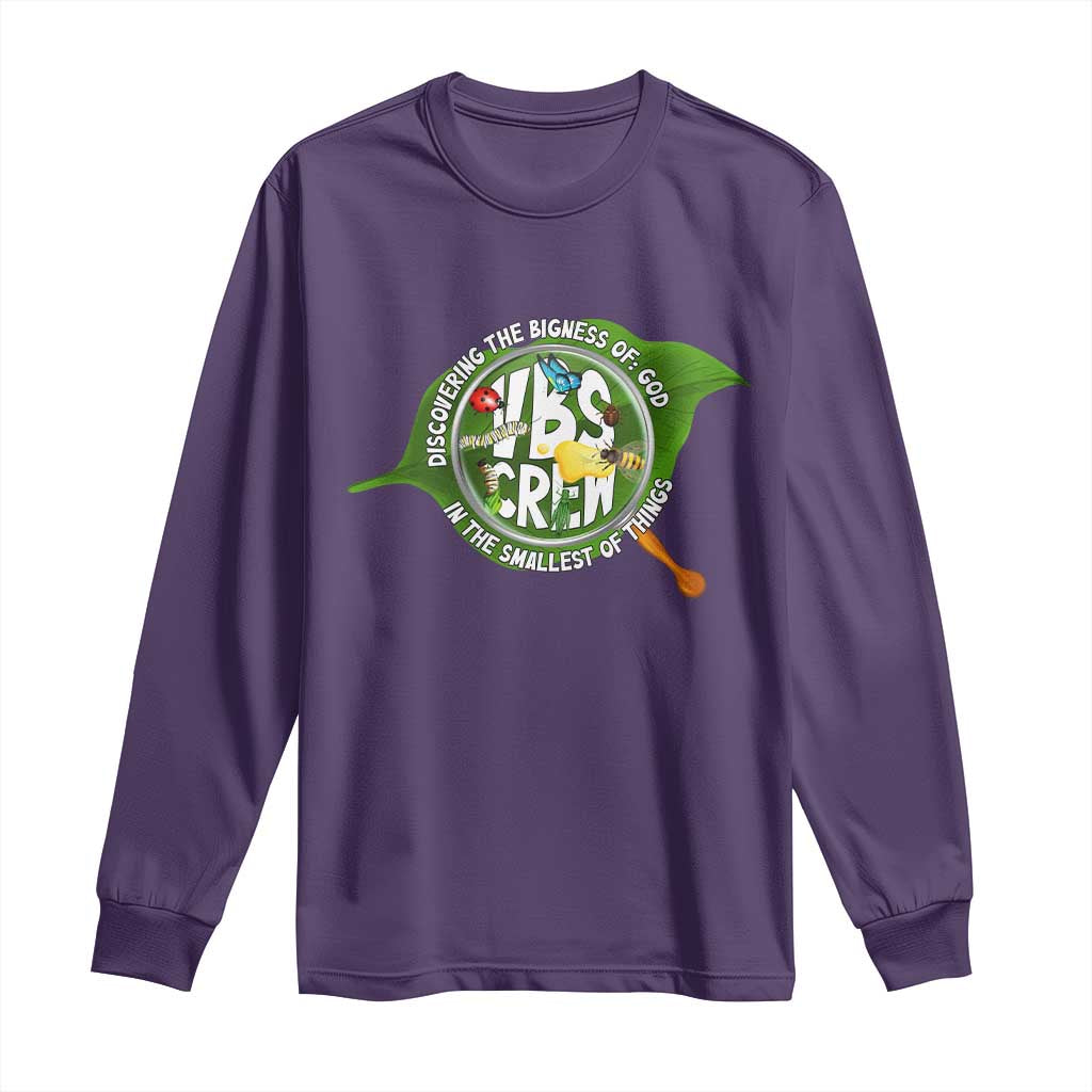 VBS Crew 2025 Long Sleeve Shirt Magnified Discovering The Bigness Of God In The Smallest Of Things TS02 Purple Print Your Wear