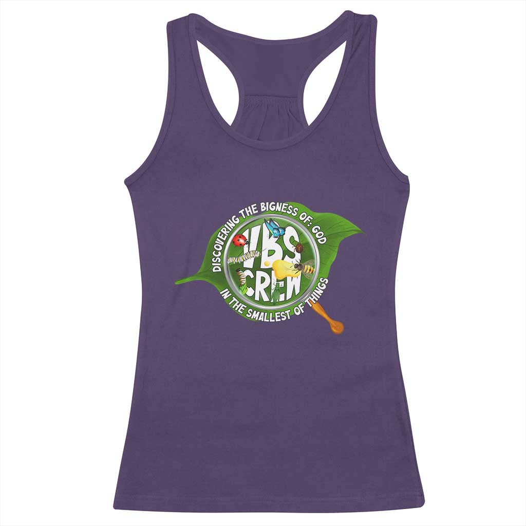 VBS Crew 2025 Racerback Tank Top Magnified Discovering The Bigness Of God In The Smallest Of Things TS02 Purple Print Your Wear