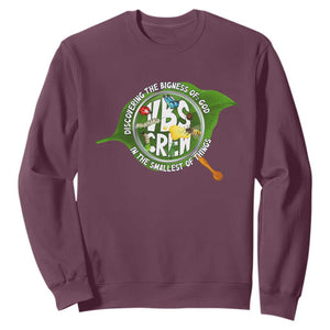 VBS Crew 2025 Sweatshirt Magnified Discovering The Bigness Of God In The Smallest Of Things TS02 Maroon Print Your Wear