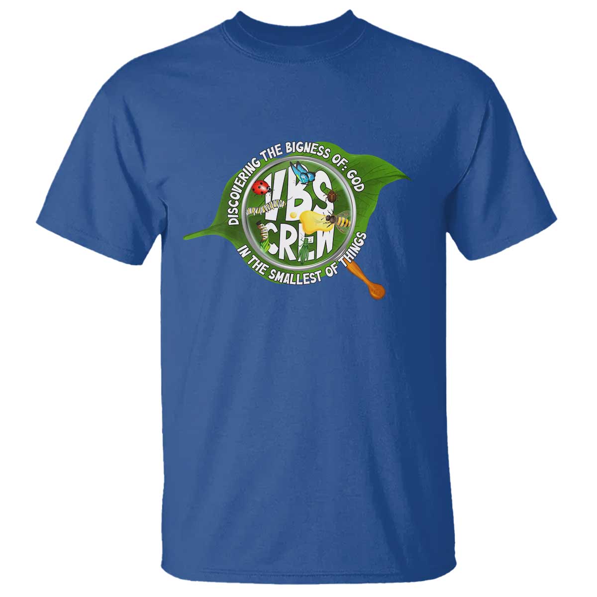 VBS Crew 2025 T Shirt Magnified Discovering The Bigness Of God In The Smallest Of Things TS02 Royal Blue Print Your Wear
