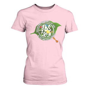 VBS Crew 2025 T Shirt For Women Magnified Discovering The Bigness Of God In The Smallest Of Things TS02 Light Pink Print Your Wear
