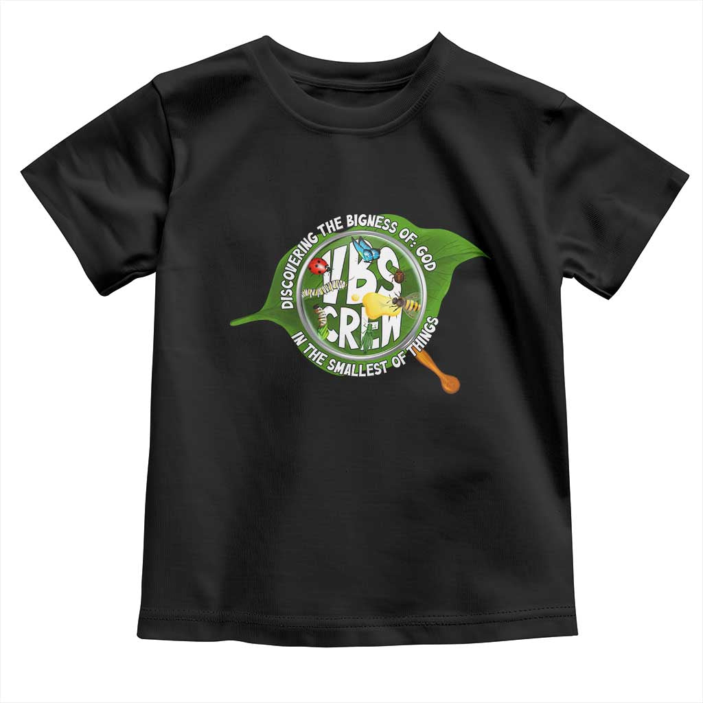 VBS Crew 2025 Toddler T Shirt Magnified Discovering The Bigness Of God In The Smallest Of Things TS02 Black Print Your Wear