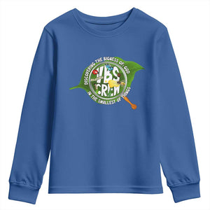 VBS Crew 2025 Youth Sweatshirt Magnified Discovering The Bigness Of God In The Smallest Of Things TS02 Royal Blue Print Your Wear