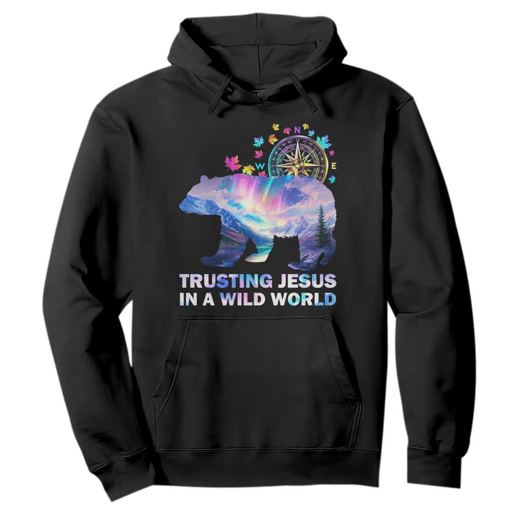 VBS 2025 Adventure Bear Hoodie Trusting Jesus In A Wild World Northen Lights TS02 Black Print Your Wear