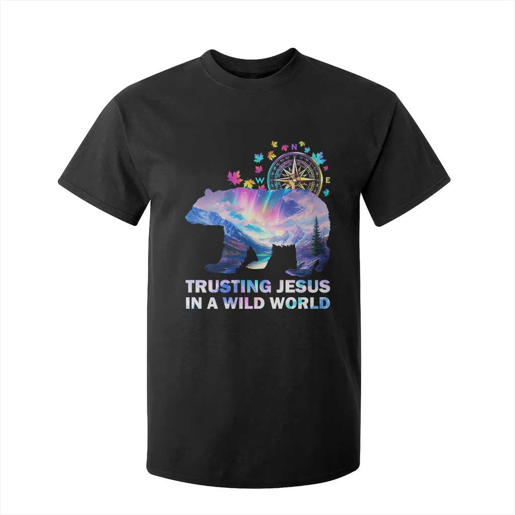 VBS 2025 Adventure Bear T Shirt For Kid Trusting Jesus In A Wild World Northen Lights TS02 Black Print Your Wear